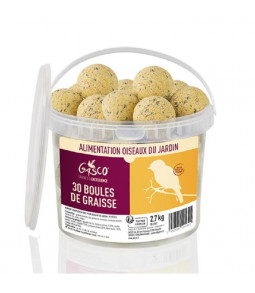 Seau 30 Boules de graisse sans filet - GASCO