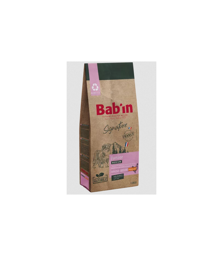 Bab'in - Croquettes Medium Junior - Signature 12 kg