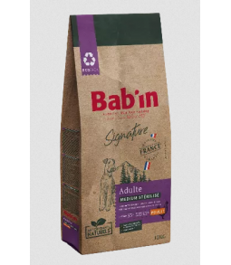 Bab'in - Croquettes Medium Sterilised - Signature 12 kg