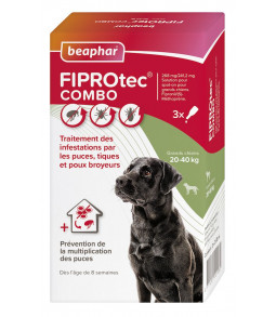 FIPROTEC COMBO GRANDS CHIENS - BEAPHAR 3 PIPETTES