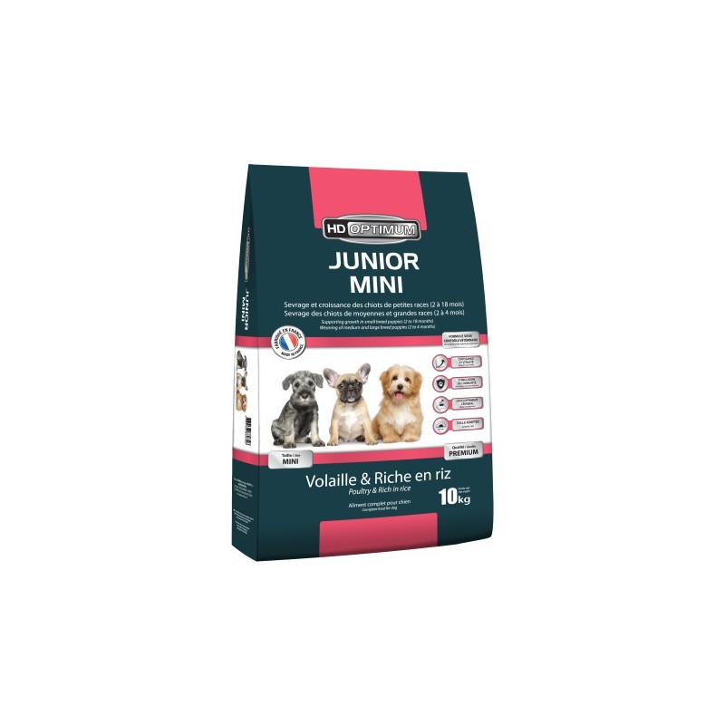 Croquettes chiens HD OPTIMUM JUNIOR MINI 8KG