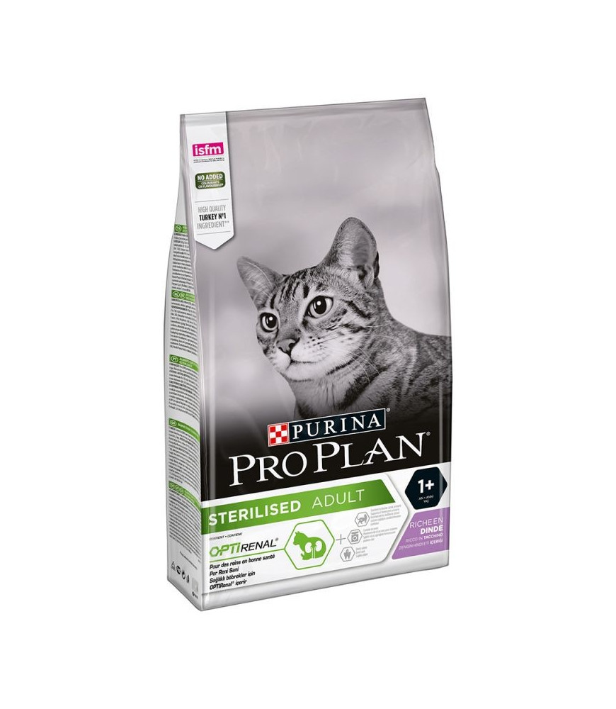 PRO PLAN Sterilised Adult Optirenal Riche en Dinde 10Kg