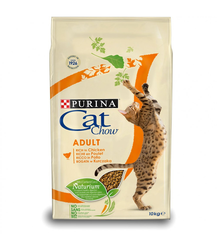 CAT CHOW ADULT riche en poulet 10kg