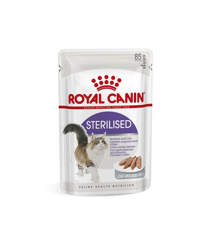 ROYAL CANIN Sterilised mousse - Lot 12 x 85 g Sachet fraîcheur pour chat