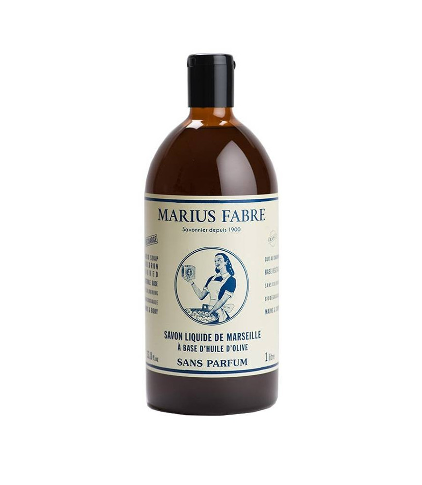 Savon liquide de Marseille, sans parfum 1L