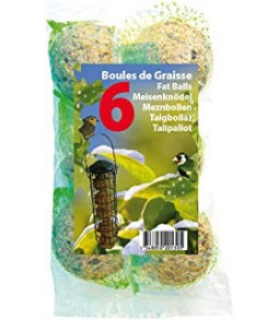 6 Boules de graisse oiseaux