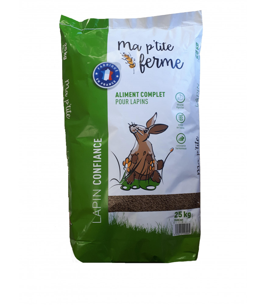 ALIMENT COMPLET LAPINS CONFIANCE 25kg