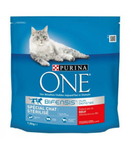 PURINA ONE  BIFENSIS  1,5 kg Spécial Chat Stérilisé : avec du Bœuf  et du Blé