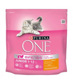 PURINA ONE  BIFENSIS  1,5 kg Junior : avec du Poulet et des Céréales Complètes