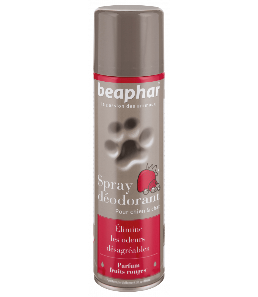 Spray déodorant chiens et chats aux fruits rouges 250mL