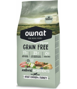 Croquettes chiens OWNAT PRIME ADULT GRAIN FREE